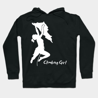 Climbing Girl - white Hoodie